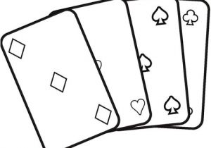 Coloriage Carte à Jouer Coloriage Jeu De Cartes