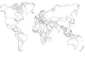 Coloriage Carte Du Monde En Ligne Grande Carte Du Monde Vierge Et Blanche   Pléter