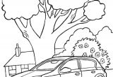 Coloriage Cascade D Eau Dessin   Colorier D Une Voiture Opel astra Garée Dans La forªt