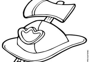 Coloriage Casque Pompier Coloriage Profession Pompier   Imprimer