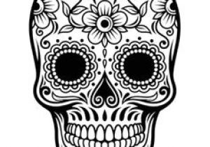 Coloriage Cavalière Black & White Sugar Skull Design Skulls Bones Horns