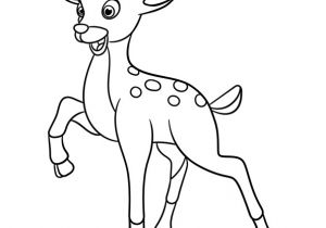 Coloriage Cerf Biche Faon Dessin   Colorier D Un Petit Faon