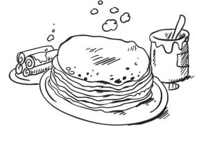 Coloriage Chandeleur Gratuit Coloriage La Chandeleur Une Grande Pile De Crªpes