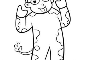 Coloriage Chandeleur Mardi Gras Dessin D Un Enfant Déguisé En Vache Pour Le Mardi Gras   Colorier