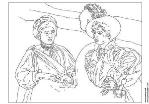 Coloriage Chapeau De Paille Coloring Page Caravaggio Coloriage En 2019