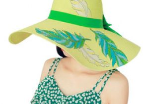 Coloriage Chapeau De Paille Dsstyles Mme Motif De Feuille Instru Peints   La Main Chapeaux Surdimensionnés Vacances De Parasol Chapeaux De Plage Chapeau De Paille