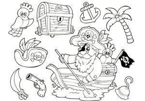 Coloriage Chasseur à Imprimer Coloriage Pirate 25 Dessins   Imprimer