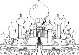 Coloriage Chateau Aladdin Ch¢teau Aladdin Film Disney Classique Jasmine Artherapie
