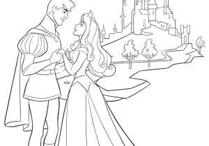 Coloriage Chateau Belle Au Bois Dormant A Imprimer Voici Un Beau Coloriage De Aurore La Princesse Disney De