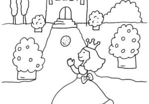 Coloriage Chateau De Princesse A Imprimer Coloriage à Imprimer La Princesse Et son Château