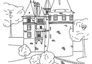 Coloriage Chateau fort En Ligne Coloriages Un Château fort Fr Hellokids