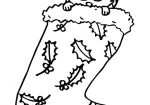 Coloriage Chaussette De Noel A Imprimer Dessin De No L Facile   Reproduire