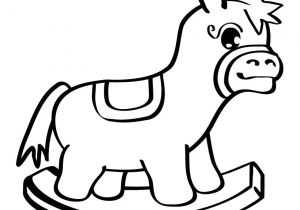 Coloriage Cheval à Bascule Cheval A Bascule Dessin