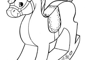 Coloriage Cheval à Bascule Cheval Bascule