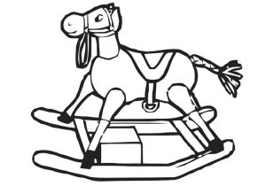 Coloriage Cheval à Bascule Coloriage Cheval à Bascule Img