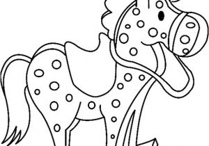 Coloriage Cheval à Bascule Coloriage Divers Cheval à Bascule 01 10 Doigts