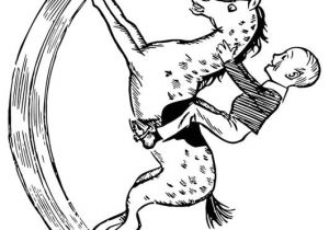 Coloriage Cheval à Bascule Coloriage Enfant Sur Un Cheval à Bascule Img