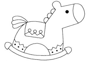 Coloriage Cheval à Bascule Dibujo Caballo Juguete Imagui