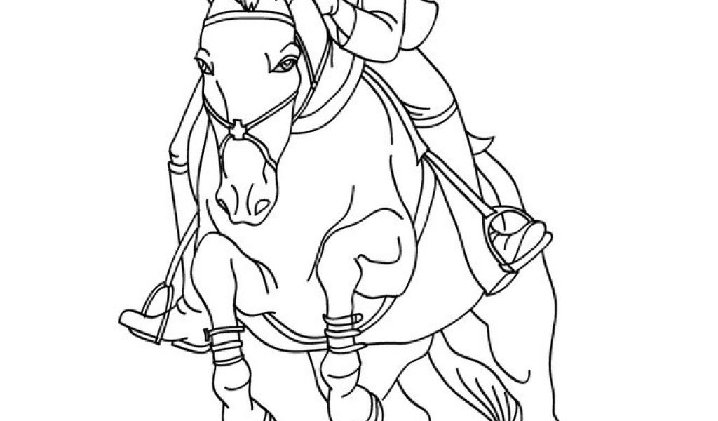Coloriage Cheval Saut D Obstacle Coloriage Jumping Coloriages Coloriage