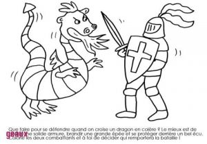 Coloriage Chevalier Et Dragon à Imprimer 29 Superbe Concept Dessin De Dragon Et Chevalier