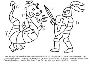 Coloriage Chevalier Et Dragon à Imprimer Coloriage   Imprimer Gratuit Chevalier Meilleures Idées Coloriage