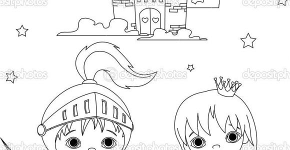 Coloriage Chevalier Et Dragon Coloriage Princesse Chevalier