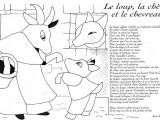 Coloriage Chevre Et Chevreau Loup Chevre Chevreau Lafontaine Coloriage Les Fables De Lafontaine