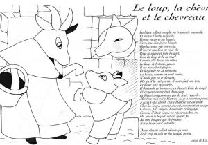 Coloriage Chevre Et Chevreau Loup Chevre Chevreau Lafontaine Coloriage Les Fables De Lafontaine