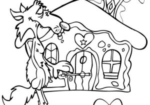 Coloriage Chevre Et Loup 20 Dessins De Coloriage Loup Petit Chaperon Rouge   Imprimer