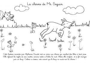 Coloriage Chevre Monsieur Seguin Coloriage   Imprimer La Ch¨vre De Mr Seguin