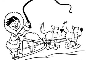 Coloriage Chien De Traineau Traineau à Chien 2 Transport – Coloriages à Imprimer