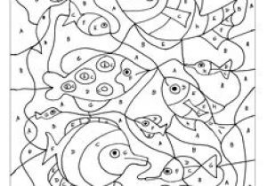 Coloriage Chiffre Couleur Coloriage Magique Addition Poisson