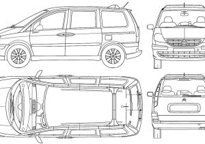Coloriage Citroen C4 Picasso 10 Coloriage Picasso A Imprimer