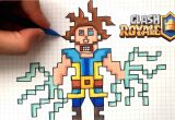 Coloriage Clash Royale Electro sorcier Dessin Electro sorcier Pixel Art Clash Royale