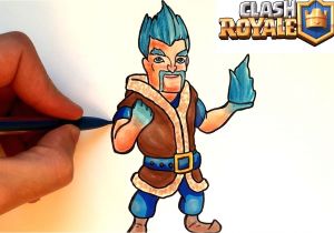 Coloriage Clash Royale Electro sorcier Dessin sorcier De Glace Clash Royale