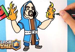 Coloriage Clash Royale Electro sorcier Ment Dessiner Le sorcier De Feu Clash Royale