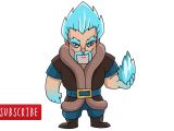 Coloriage Clash Royale Electro sorcier Ment Dessiner Le sorcier De Glace Clash Royale