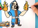 Coloriage Clash Royale Legendaire Ment Dessiner Le sorcier De Feu Clash Royale
