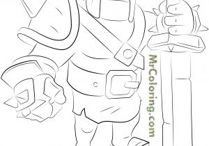 Coloriage Clash Royale Mega Chevalier Collection Of Clash Royale King Drawing