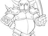 Coloriage Clash Royale Mega Chevalier P E K K A From Clash Of Clans by Robertmarzulloviantart On