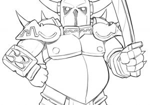 Coloriage Clash Royale Mega Chevalier P E K K A From Clash Of Clans by Robertmarzulloviantart On