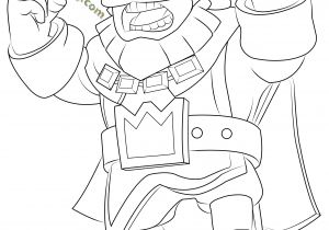Coloriage Clash Royale Mega Chevalier Printable Red King Clash Royale Line Coloring Pages 1
