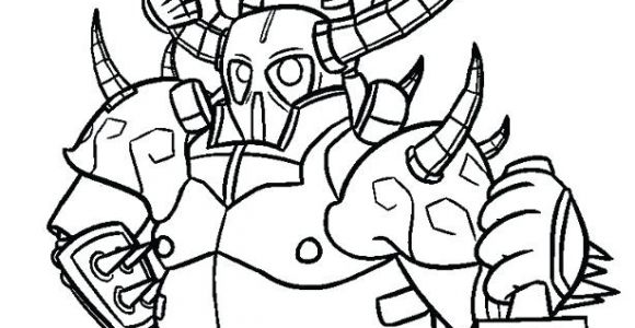 Coloriage Clash Royale Pekka Coloriages Clash Royale Coloriage Clans Valkyrie Pekka