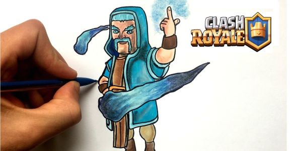 Coloriage Clash Royale sorcier De Glace Dessin sorcier De Glace Clash Royale