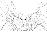 Coloriage Clown Tueur Halloween Coloriage à Imprimer Pour Adulte Facile Archives