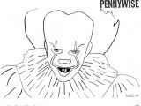 Coloriage Clown Tueur Halloween Pennywise Coloring Pages 2017 Sketch Free Printable