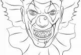 Coloriage Clown Tueur Halloween Scary Clown Coloring Pages