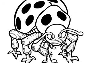 Coloriage Coccinelle Mal Lunée Coloriage Coccinelle Mal Lunee Ohbqfo