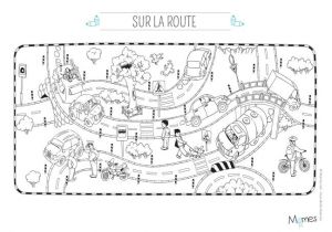 Coloriage Code De La Route Coloriage Sur La Route Momes