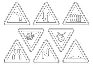 Coloriage Code De La Route Imprimer Des Coloriages De Panneaux De Signalisation De